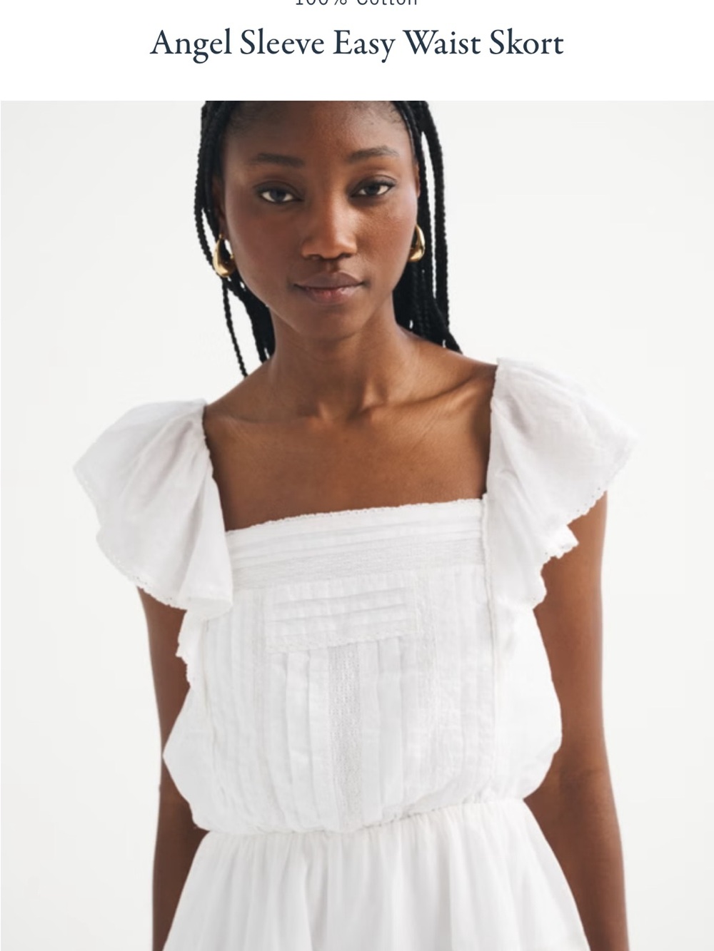 NWT Abercrombie Angel Sleeve Easy Waist Skort - Tall Medium - Picture 3 of 6
